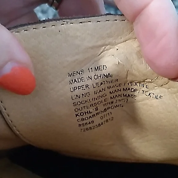 Croft & Barrow Core Technology Brown Leather/Suede Oxford Shoes. Size 11 - Picture 8 of 8